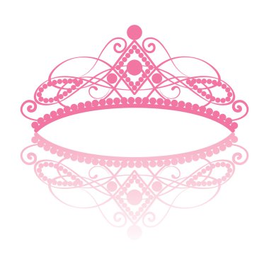 Diadem. Elegance kadınsı taç yansıması ile