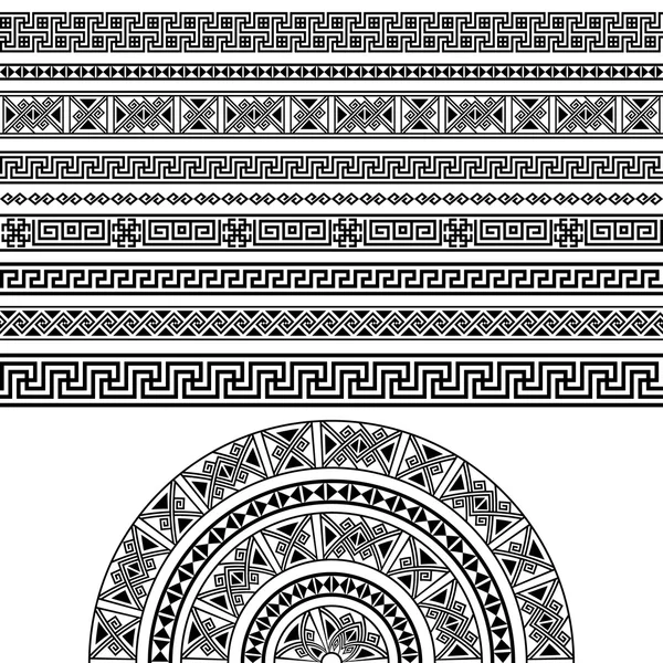 Set di design etnico — Vettoriale Stock