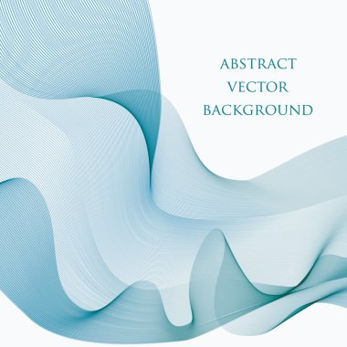 Eğri akışı mavi hareket illüstrasyon.