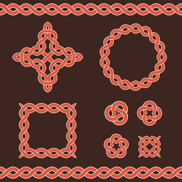 Celtic ornamental design elements.