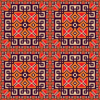 Sorunsuz arka planda turuncu, mor, kırmızı ve sarı renkler