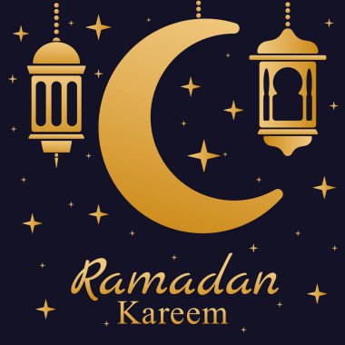 Ramadan greetings card. Ramadan Kareem. Vector Illustration