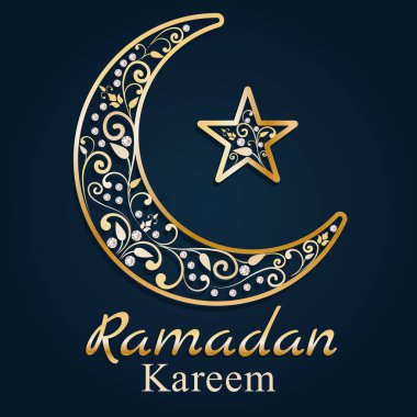 Ramadan greetings card. Ramadan Kareem. Vector Illustration
