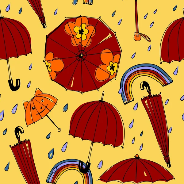 Bahar şemsiye desen