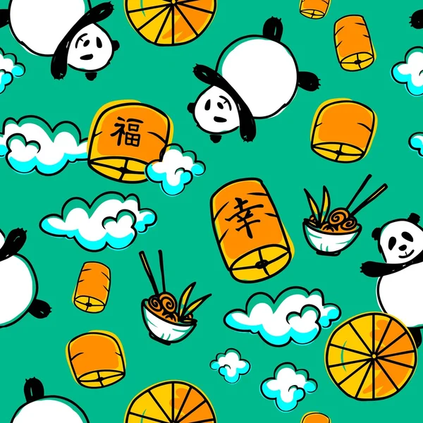  Pandalar gökyüzünde