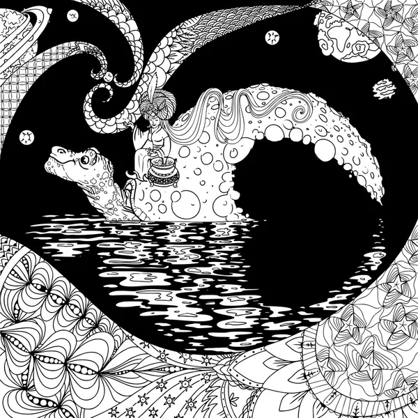 Kaplumbağa-moon ile bir peri