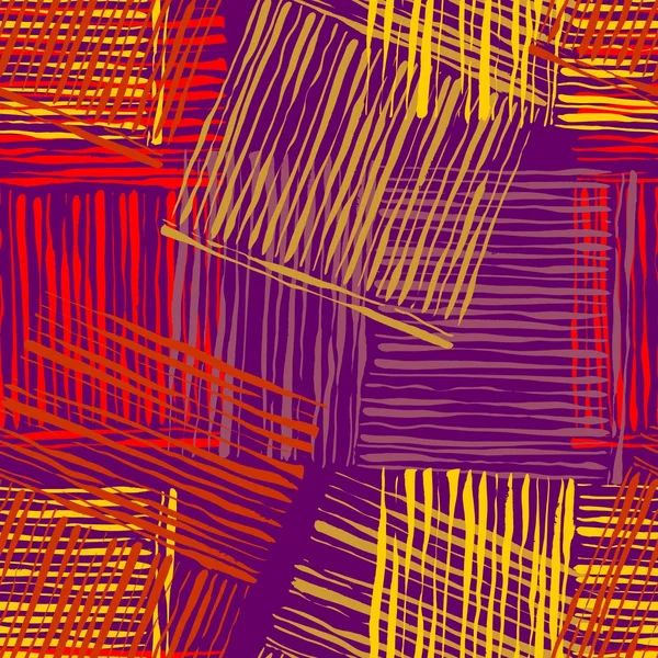 Quadrate aus Pinselstrichen — Stockvektor