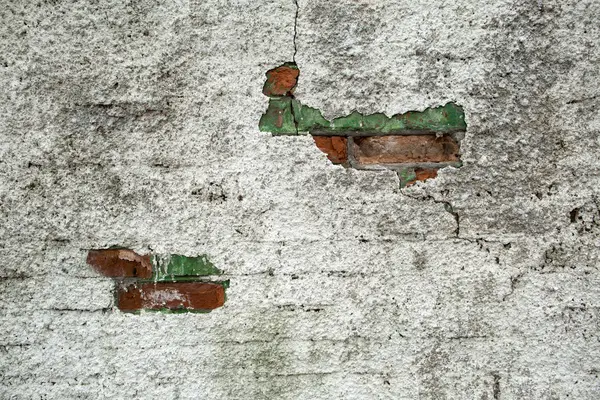 Eski tuğla duvar kuşbaşı beton ile arka plan