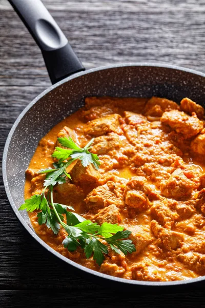 Murgh Makhani Curry Tandoori Kyckling Kryddad Tomat Smör Och Grädde — Stockfoto