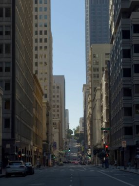 San Fransisko şehir merkezinin sokaklarında ender görülen sessiz bir an. Çevredeki protesto bölgelerinin yoğunluğuyla çelişiyor..