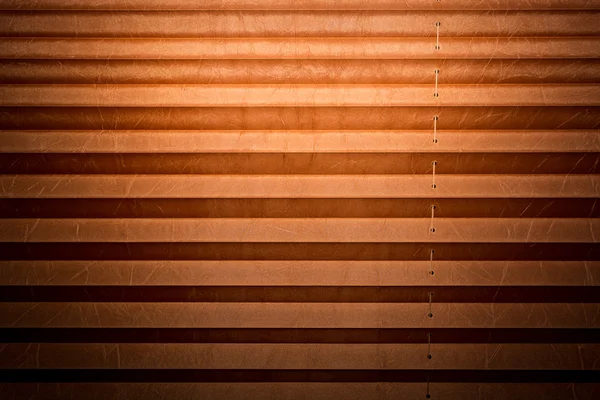 Nowoczesne i brązowy plisowane żaluzje, tekstury z cieniami — Zdjęcie stockowe