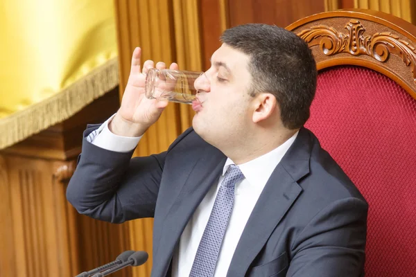 Голосуйте за новый Кабинет Министров Украины — стоковое фото