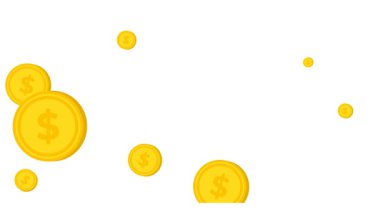 Altın para yağmuru animasyonu