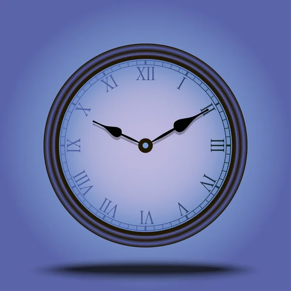 Clock with Roman numerals — Stock Vector