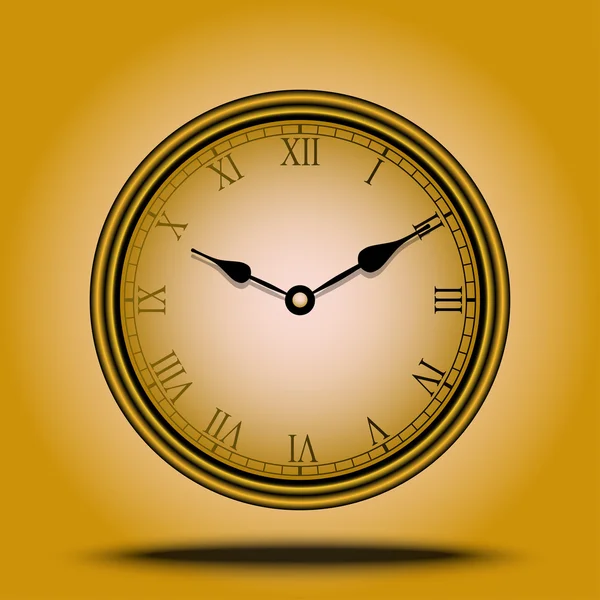 Clock with Roman numerals — Stock Vector