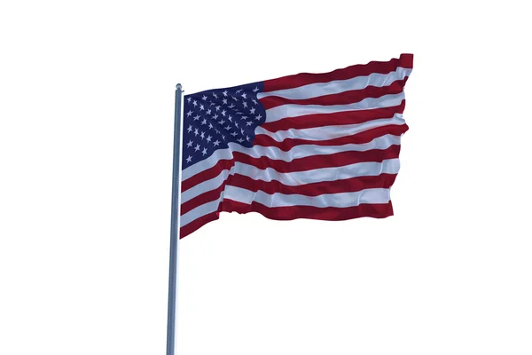 American flag waving — Stock Photo, Image