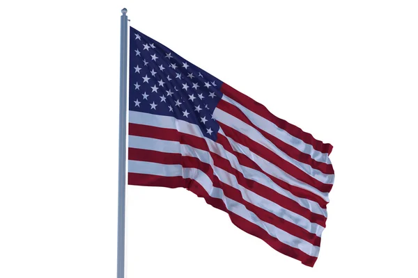 Amerikanische Flagge geschwenkt — Stockfoto