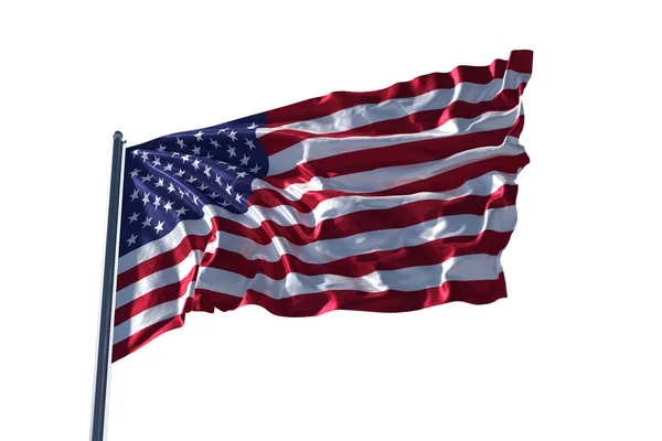 American flag waving — Stock Photo, Image