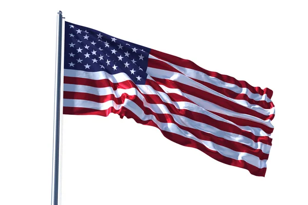 American flag waving — Stock Photo, Image