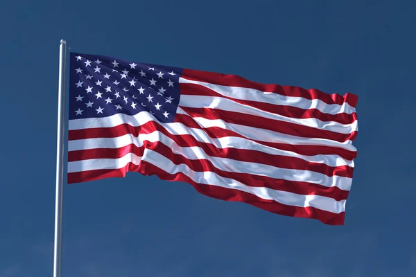 American flag waving — Stock Photo, Image