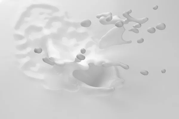 Primer plano de salpicaduras de leche —  Fotos de Stock