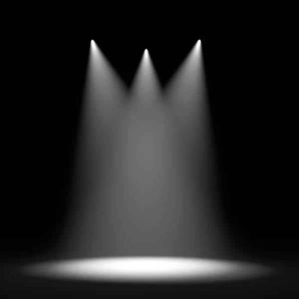 Siyah arkaplanda spot ışığı