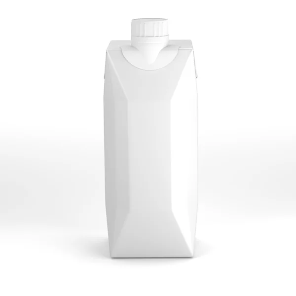 Karton voor SAP/melk — Stockfoto