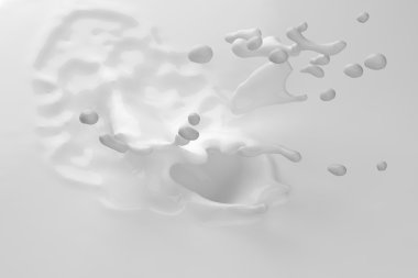 süt sıçrama yakın çekim