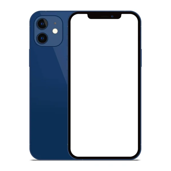 Anapa Russische Föderation Oktober 2020 Neues Blue Color Iphone Vorder — Stockfoto