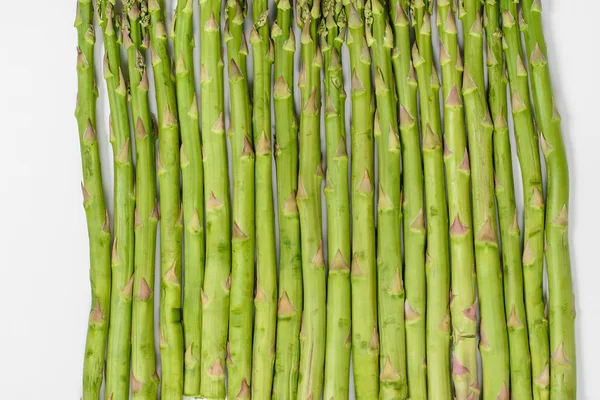 Green asparagus on white — Stock Photo, Image