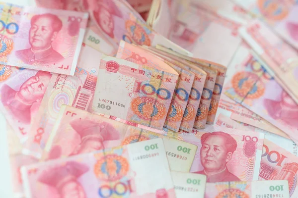 100 китайський юань — стокове фото