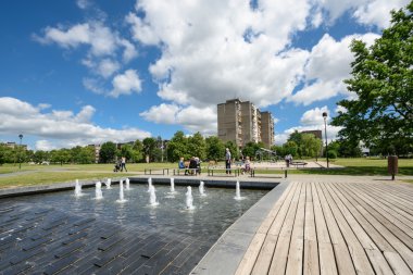 Yüksek binaların Kaunas, Litvanya