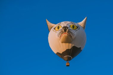 Sıcak hava balonları Birstonas kent üzerinde uçan