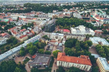 Yaz günbatımı Kaunas, Litvanya