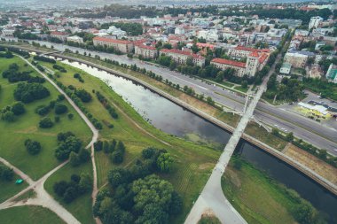 Yaz günbatımı Kaunas, Litvanya