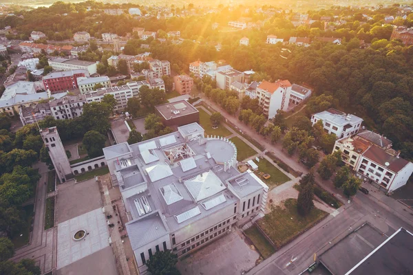 Pôr do sol de verão em Kaunas, Lituânia — Fotografia de Stock