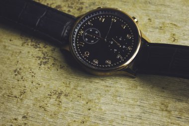 zaman, dakiklik, nesne kadar siyah klasik erkek kol saati