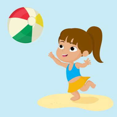 Sahilde en iyi yaz çocuk açık hava etkinlikleri.