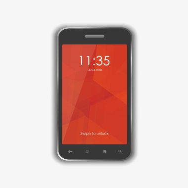 Fotogerçekçi Android akıllı telefon işletim sistemi görüntülerini