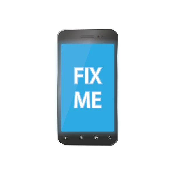 Onu düzeltmek için sizden bir sorun ile kırık telefon. Onarım akıllı telefonlar için simge. Yedek parça tamir için telefon. Telefon desteği ve bakım düz tasarım