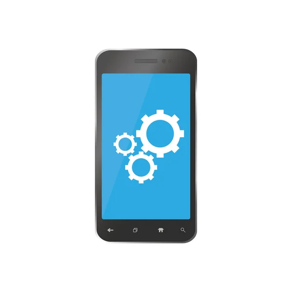 Onarım akıllı telefonlar için simge. Telefon tamir için yedek parçalar