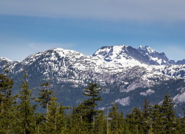 Doğal yaz dağ manzaraları Kanada hiking
