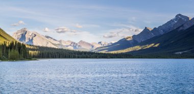 Goat pond and Spray Lakes Reservoir Canmore Alberta Canada clipart