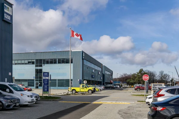 Richmond Canadá Marzo 2020 Yvr Vancouver Edificios Del Aeropuerto Con — Foto de Stock