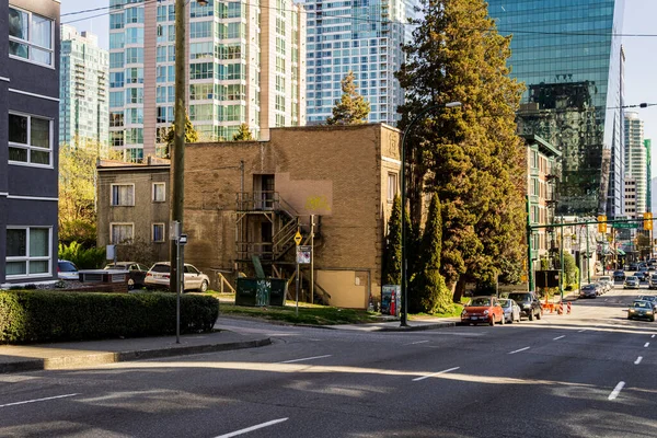 Vancouver Canada April 2020 Street Back Lane View People Residential — 图库照片