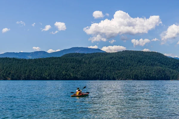 Harrison Hot Springs Canada July 2019 Orang Menikmati Hari Musim — Stok Foto