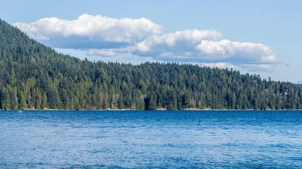 Vista Para Braço Indiano North Vancouver Canadá Dia Primavera Ensolarado — Fotografia de Stock