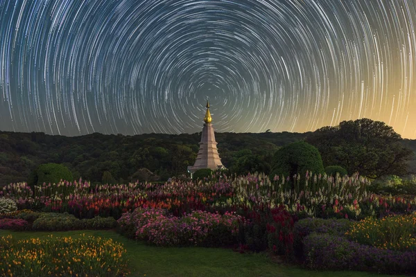 Doi Inthanon 'da Startrail, Chiang Mai, Tayland