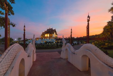 Altın Salonu, simgesel yapısının Chiang Mai, Tayland.