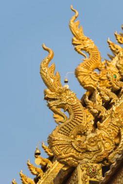 Heykel Dragon'da Wat Sri Pan Ton, Muang Nan, Thailand